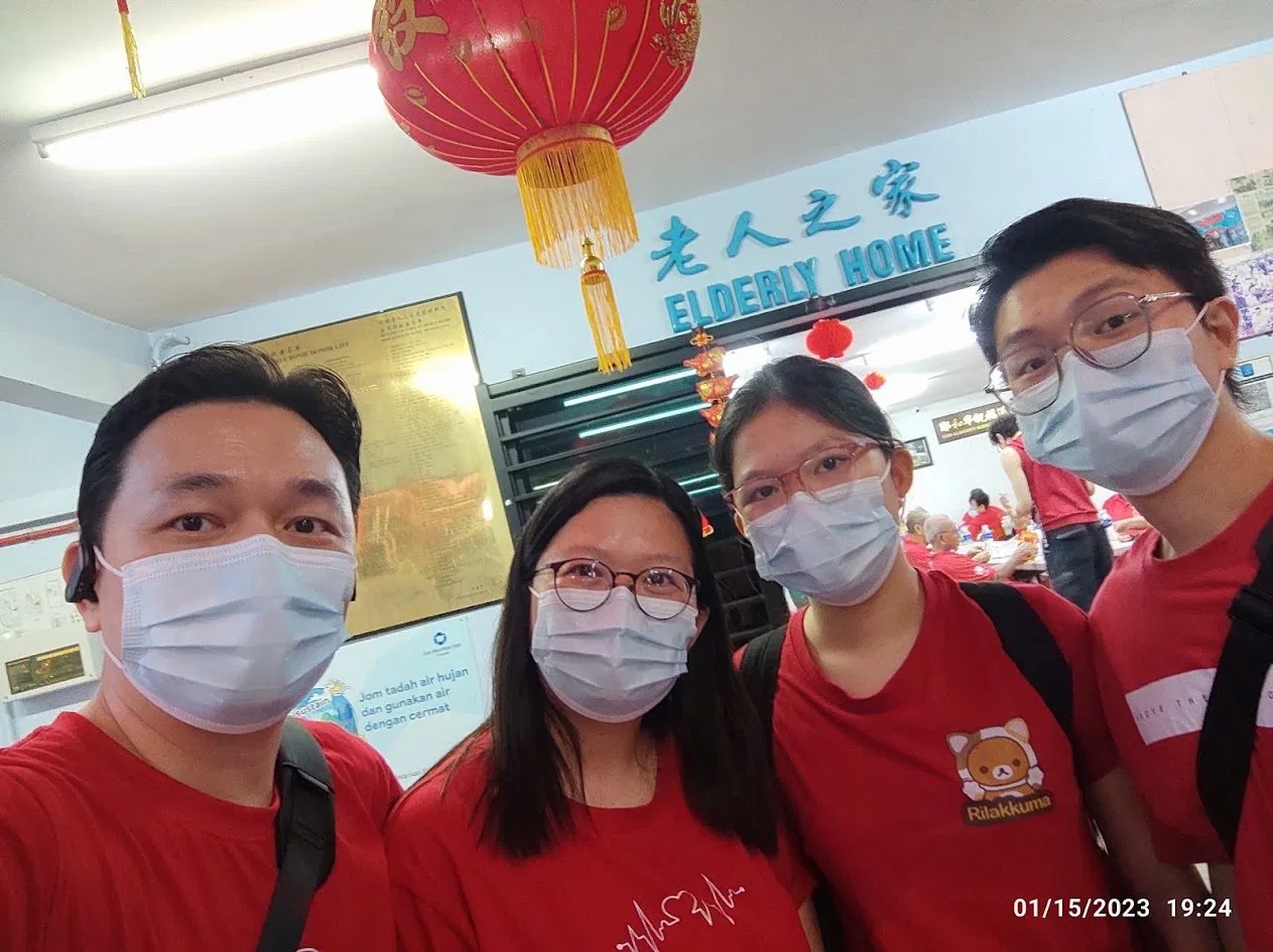 Visiting an elderly home