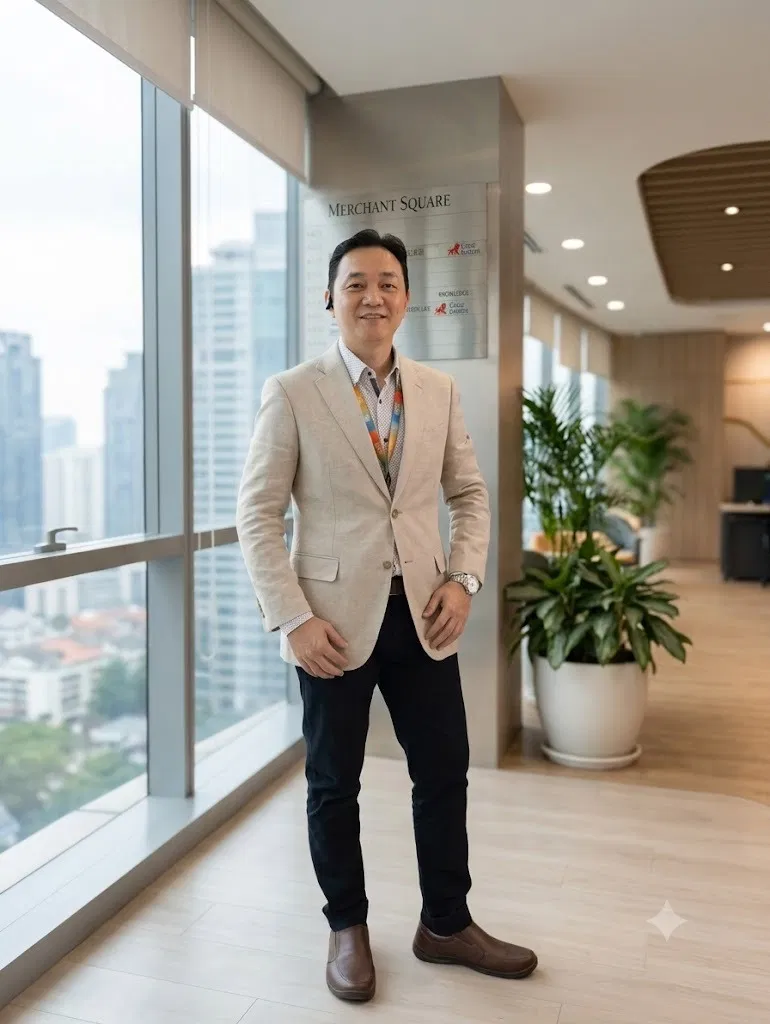 Tai Yen Fei at his office